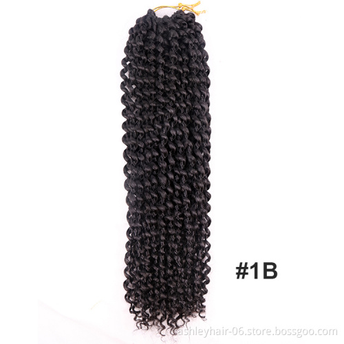 Wholesale Kanekalon Passion Twist Prelooped Braiding 18" Synthetic Crochet Braid Hair 22 inch Water Wave Passion Twist Hair